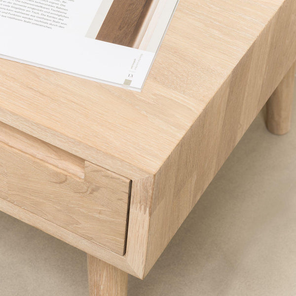 NordicStory mesa de centro madera maciza roble retro nordico