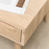 NordicStory mesa de centro madera maciza roble retro nordico