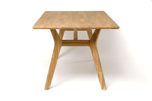 Mesa de comedor de madera maciza de roble Harold, 170 x 90 x 75 cm. | NordicStory