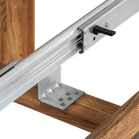 Mesa de comedor extensible madera maciza roble nordico 
