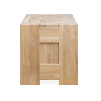 NordicStory mesa de noche mesita mesilla madera maciza roble 100 natural blanqueado