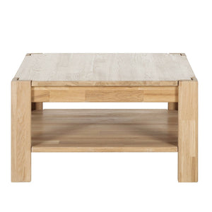 NordicStory Mesa de centro de madera maciza de roble