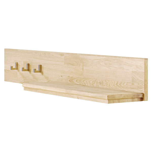 NordicStory Perchero de pared de madera maciza de roble 