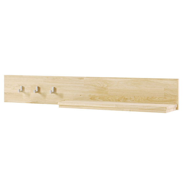 NordicStory Perchero de pared de madera maciza de roble 