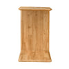 Mesa de noche en forma C de madera de roble macizo escandinavo