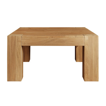 Mesa de centro de madera de roble estilo nordico