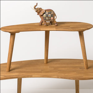 Mesa de centro de salon madera de roble macizo nordico