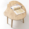 NordicStory mesa de centro madera maciza roble natural blanqueado salon oficina despacho 
