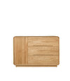 Products NordicStory Cómoda de madera maciza de roble "Alina" 120 x 46 x 85 cm.