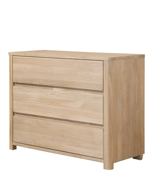 NordicStory Aparador Cómoda de madera maciza de roble 