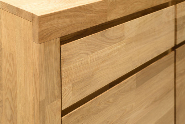 Aparador natural madera de olmo salón 180 x 45 x 90 cm - Muebles Orencio -  Denzzo