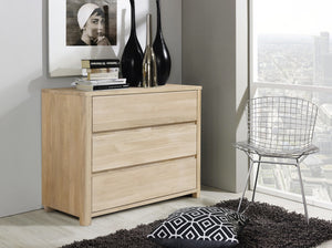NordicStory Aparador Cómoda de madera maciza de roble 