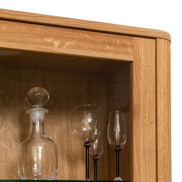 NordicStory Armario de pared de madera maciza de roble 