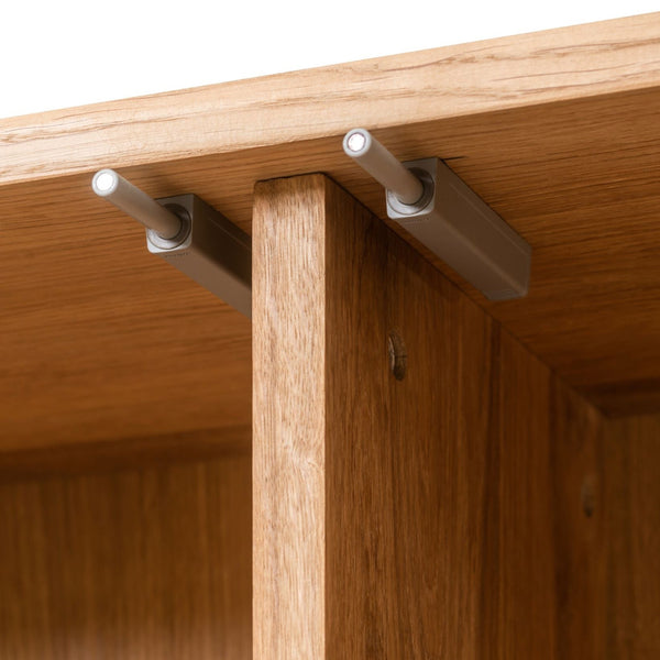 NordicStory Armario de pared de madera maciza de roble 