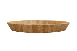 NordicStory Bandeja decorativa redonda de madera maciza roble Info Draft