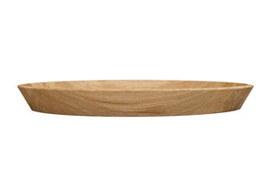 NordicStory Bandeja decorativa redonda de madera maciza roble Info Draft