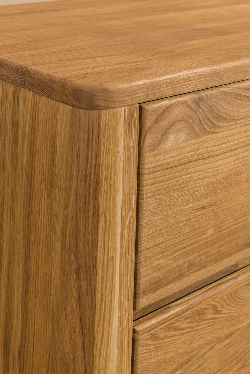 NordicStory Aparador Cómoda de madera maciza de roble