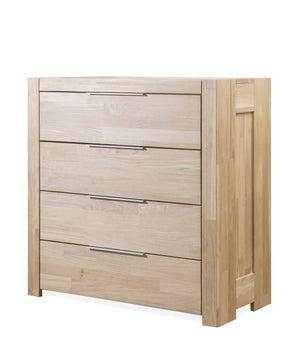 NordicStory Aparador Cómoda de madera maciza de roble