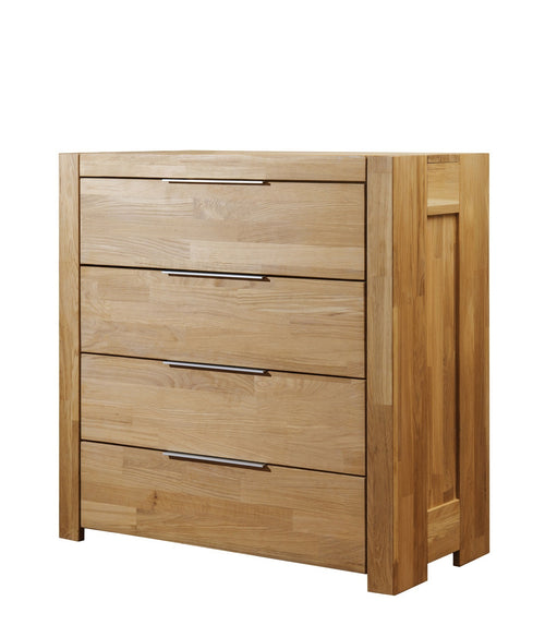 NordicStory Aparador Cómoda de madera maciza de roble