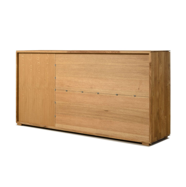 NordicStory Aparador Cómoda de madera maciza de roble