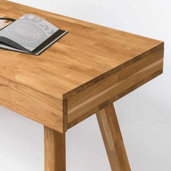 NordicStory Mesa Oficina Escritorio de Madera Maciza Roble Nordico 