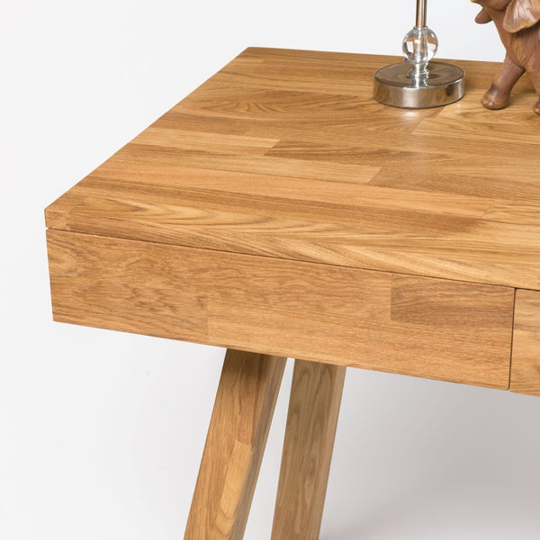 Mesa de escritorio de diseño 100% madera maciza - consola 140 cm Egee
