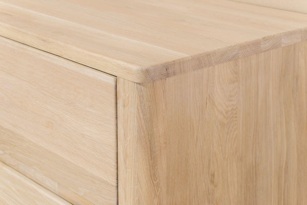 NordicStory Elsa Aparador Comoda Cajonera de madera maciza roble escandinavo