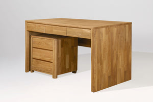 NordicStory Mesa escritorio de madera maciza de roble