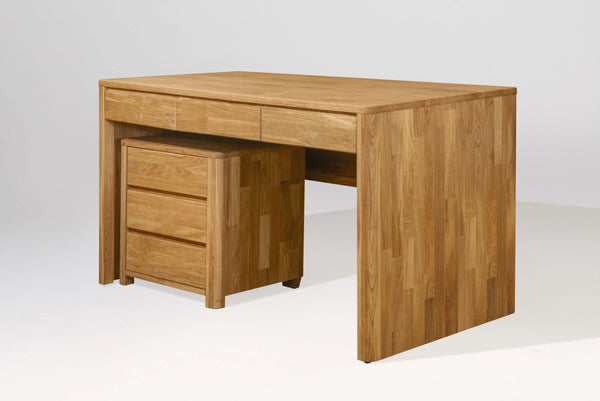 NordicStory Mesa escritorio de madera maciza de roble