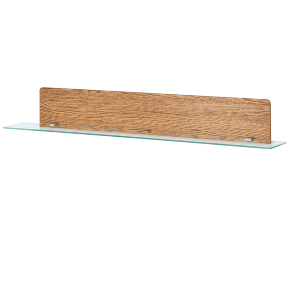 NordicStory Estante de pared de madera maciza de roble 