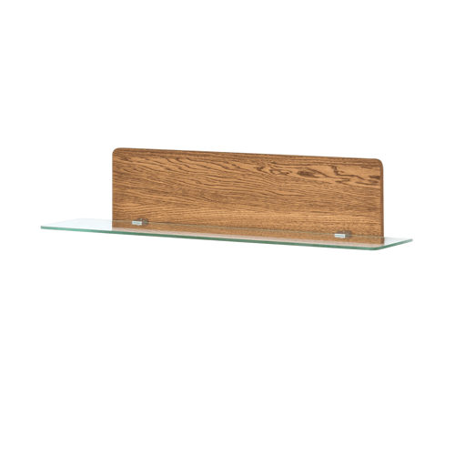 NordicStory Estante de pared de madera maciza de roble