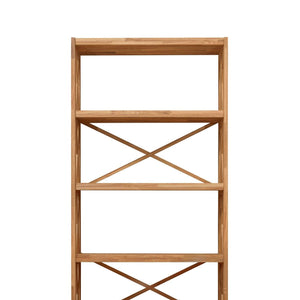 NordicStory Estanteria a pared Libreria de madera maciza roble nordico 