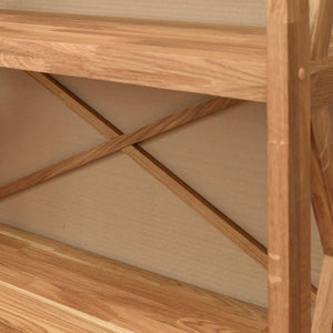 NordicStory Estanteria a pared Libreria de madera maciza roble nordico 