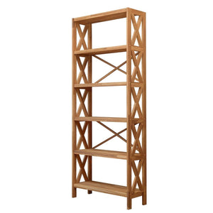 NordicStory Estanteria Libreria de madera maciza de roble