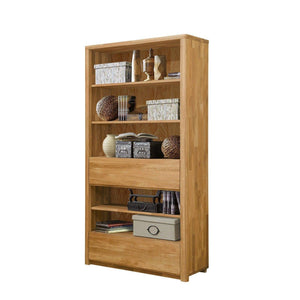 NordicStory Armario Libreria Estanteria de madera maciza de roble 