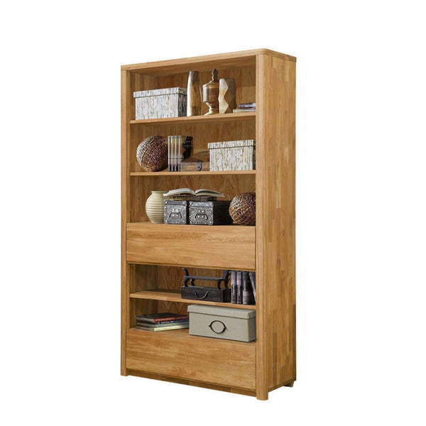 NordicStory Armario Libreria Estanteria de madera maciza de roble 