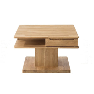 NordicStory Mesa de centro de madera maciza de roble 