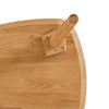 NordicStory Mesas apilables de centro de madera maciza de roble "Escandi 2" 70 x 50 x 36 cm. / 73.8 x 70 x 45 cm. / 90 x 60 x 46 cm.