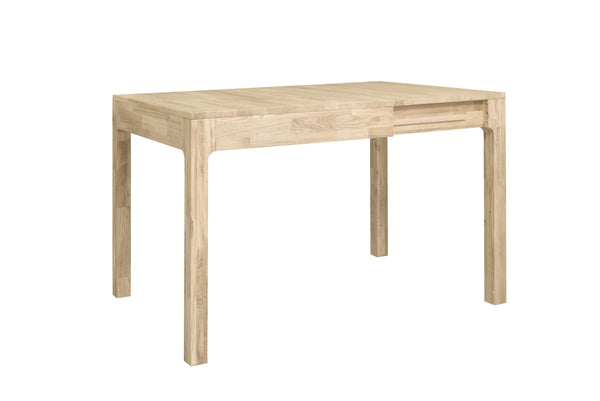NordicStory Mesa de comedor extensible de madera maciza de roble