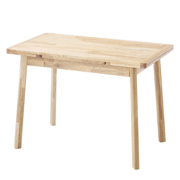 NordicStory Mesa de comedor extensible de madera maciza de roble escandinavo nordico 
