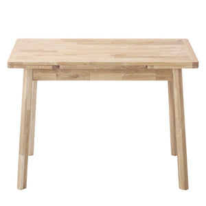 NordicStory Mesa de comedor extensible de madera maciza de roble escandinavo nordico 