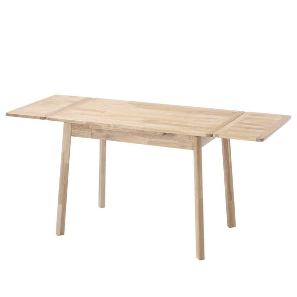 NordicStory Mesa de comedor extensible de madera maciza de roble escandinavo nordico 