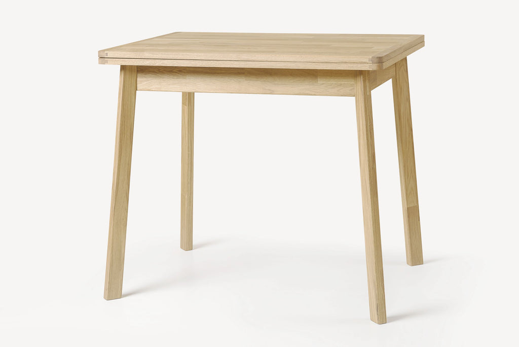 NordicStory Mesa de comedor extensible de madera maciza de roble escandinavo nordico 