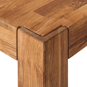NordicStory Mesa de comedor extensible de madera maciza de roble