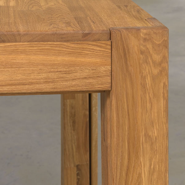 NordicStory Mesa de comedor extensible de madera maciza de roble