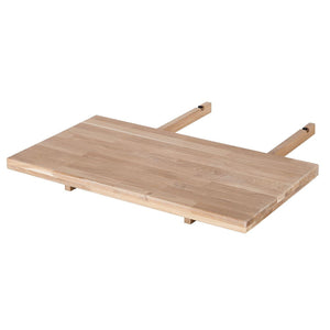 NordicStory Mesa de comedor extensible de madera maciza de roble