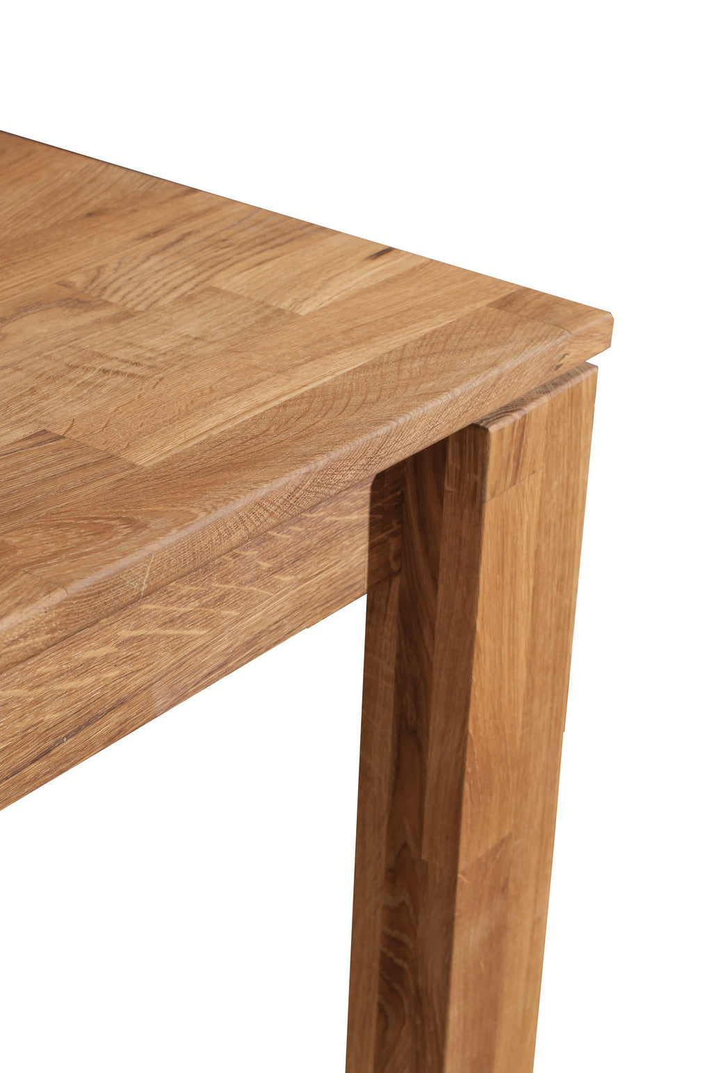 Hommoo Tablero de mesa rectangular madera maciza roble 44 mm 120x60 cm