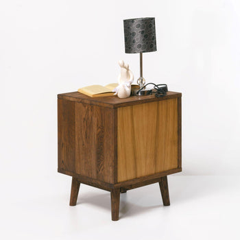 NordicStory Mesa de noche madera maciza roble escandinavo