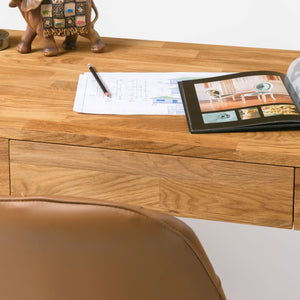 NordicStory Mesa Oficina Escritorio de Madera Maciza Roble Nordico 