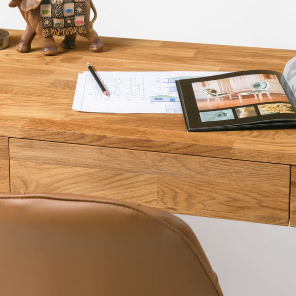 NordicStory Mesa Oficina Escritorio de Madera Maciza Roble Nordico 